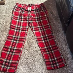 Old Navy Red and Black Plaid Pajama Pants